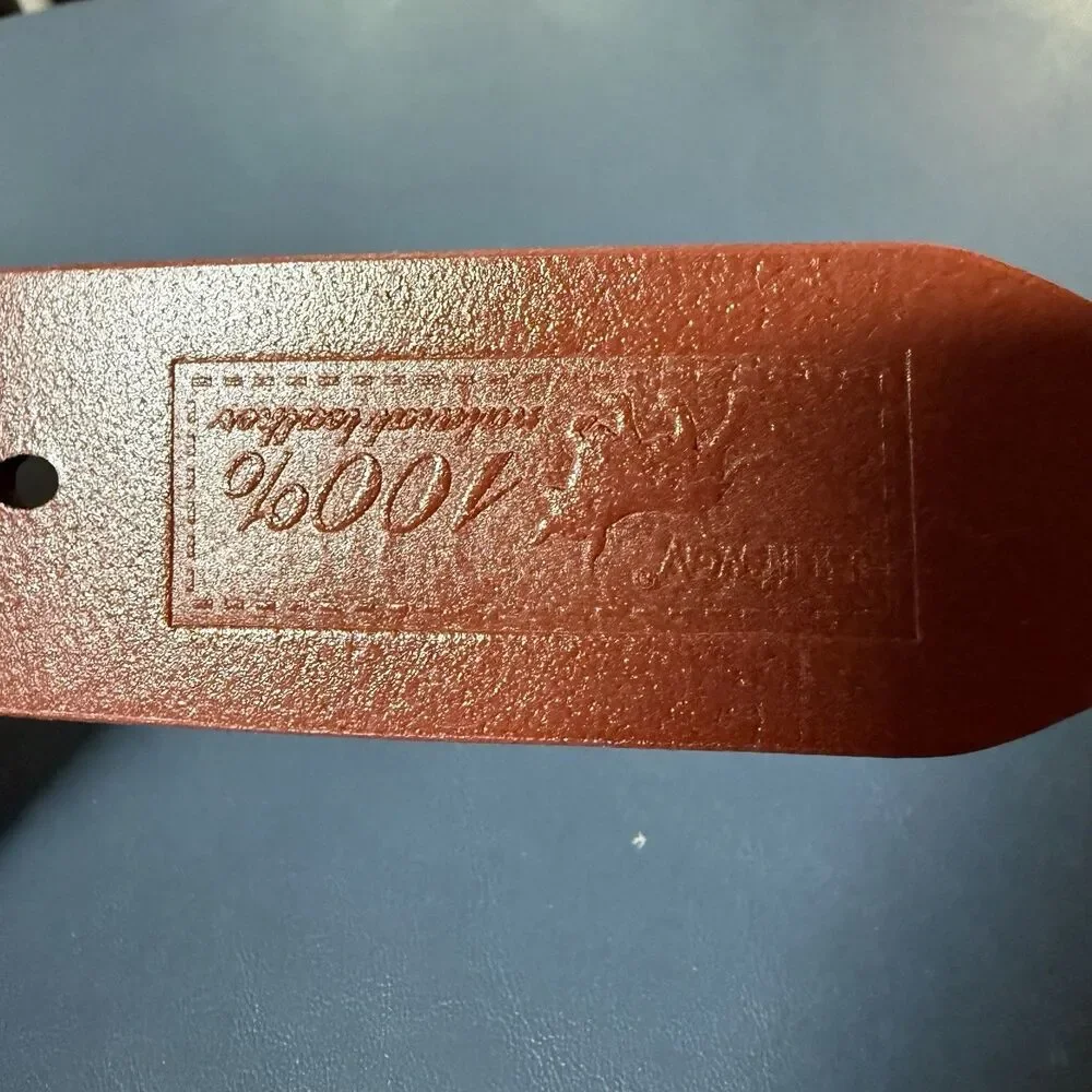 Buffway Men's Belt Heavy Duty Genuine Leather Width 1.5